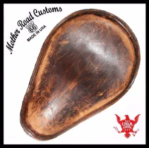 Spring Seat Chopper Sportster Harley Chopper Honda 10x13 Brown Distressed MRC