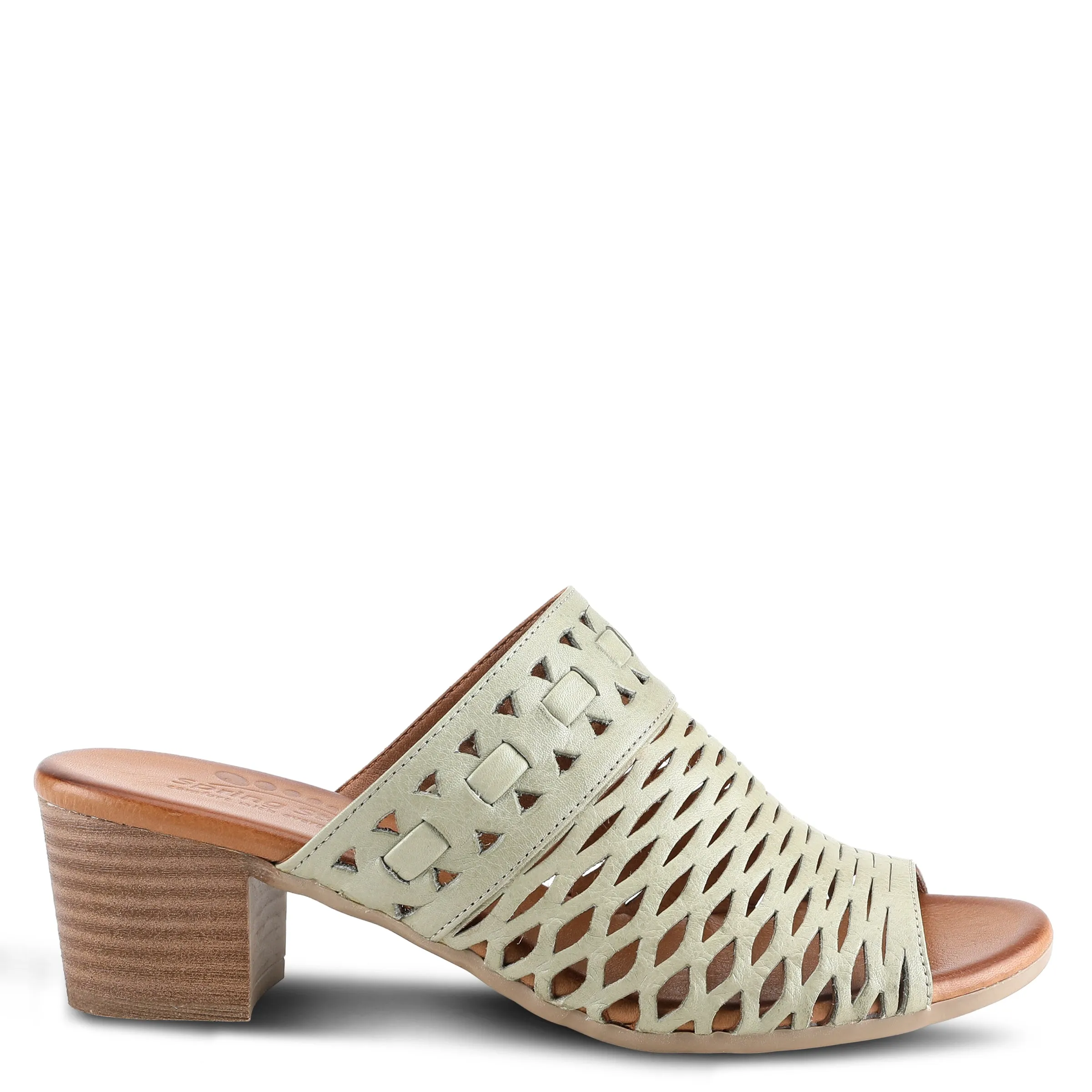 Spring Step Shoes Anika Slide Sandals Women’s Leather 2" Heel