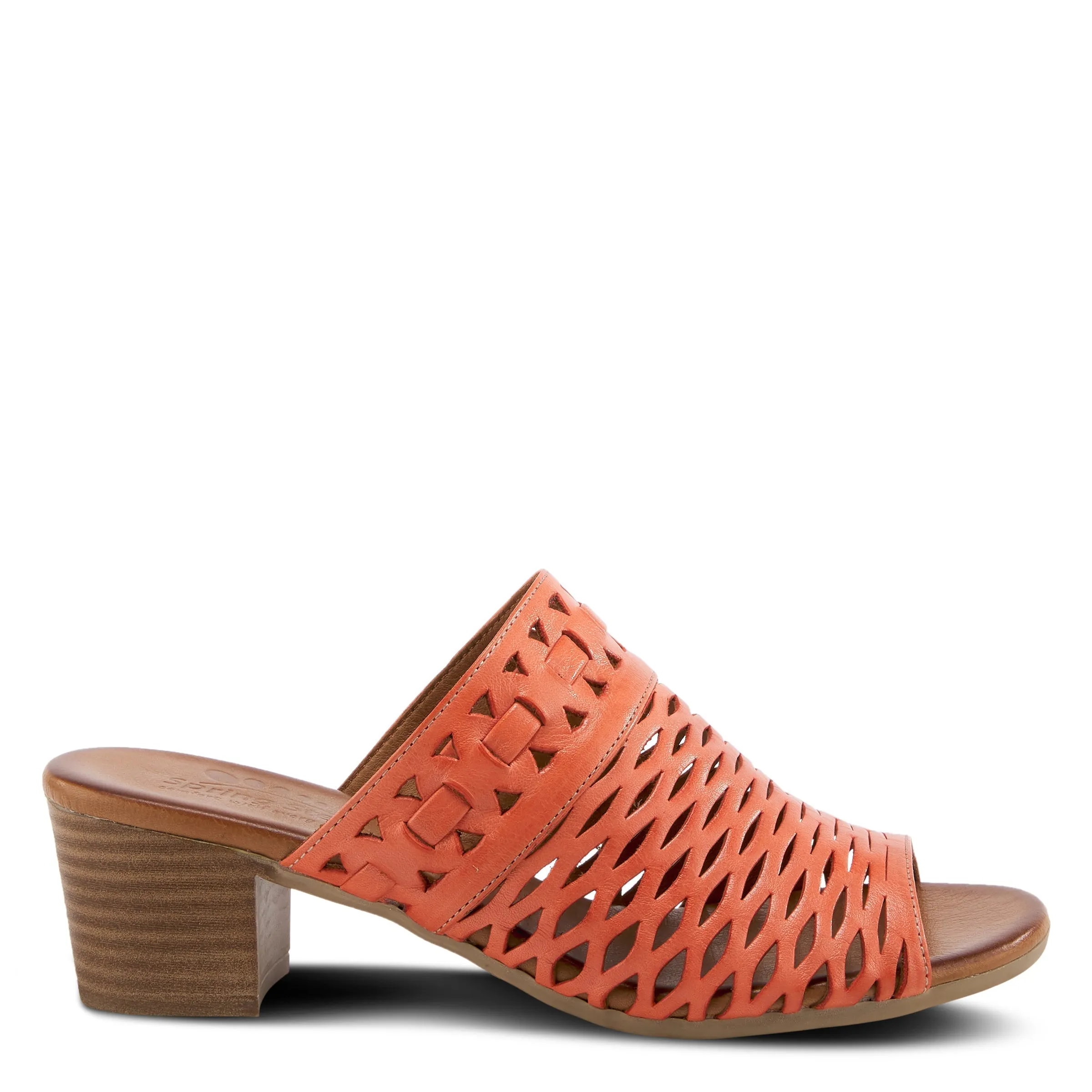 Spring Step Shoes Anika Slide Sandals Women’s Leather 2" Heel