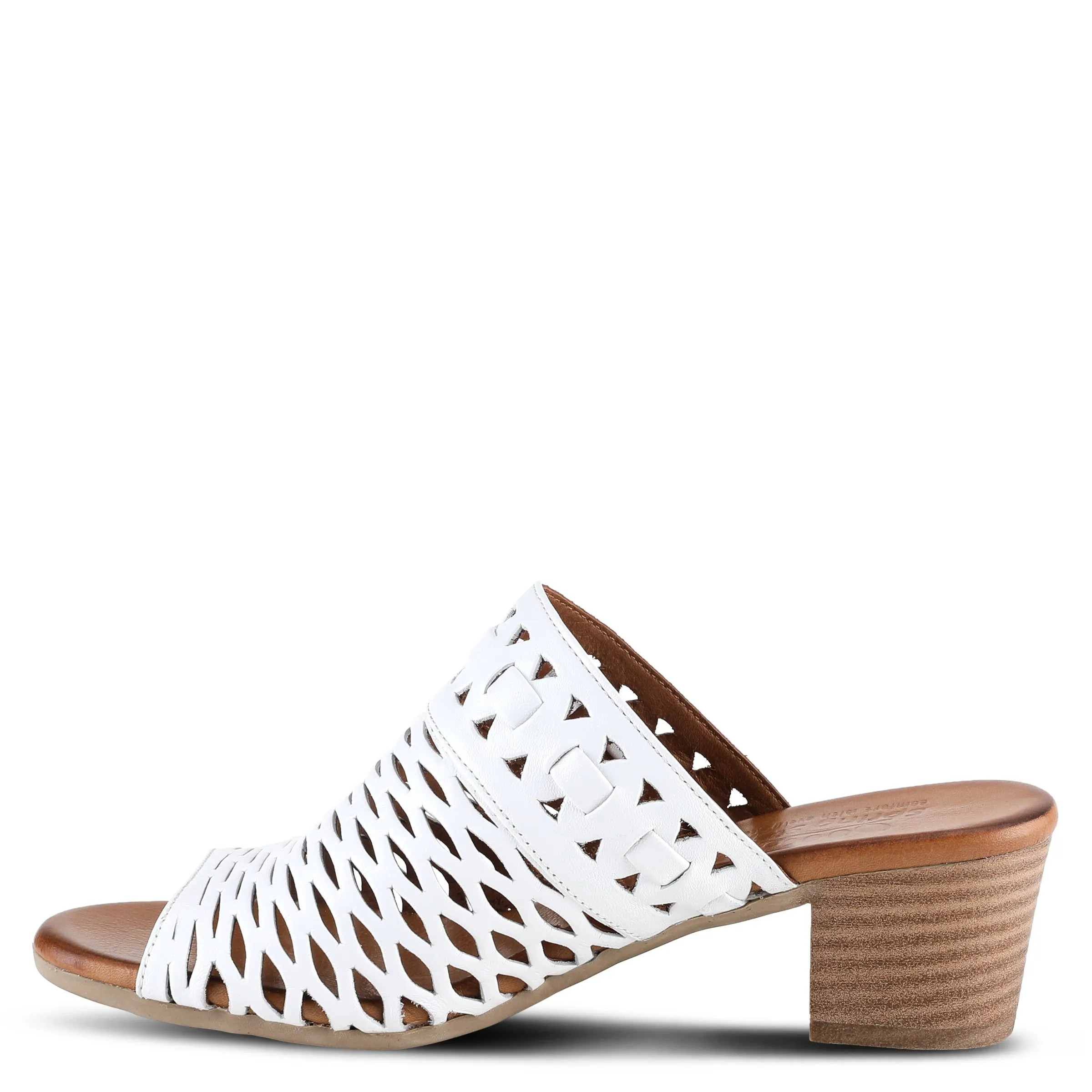 Spring Step Shoes Anika Slide Sandals Women’s Leather 2" Heel