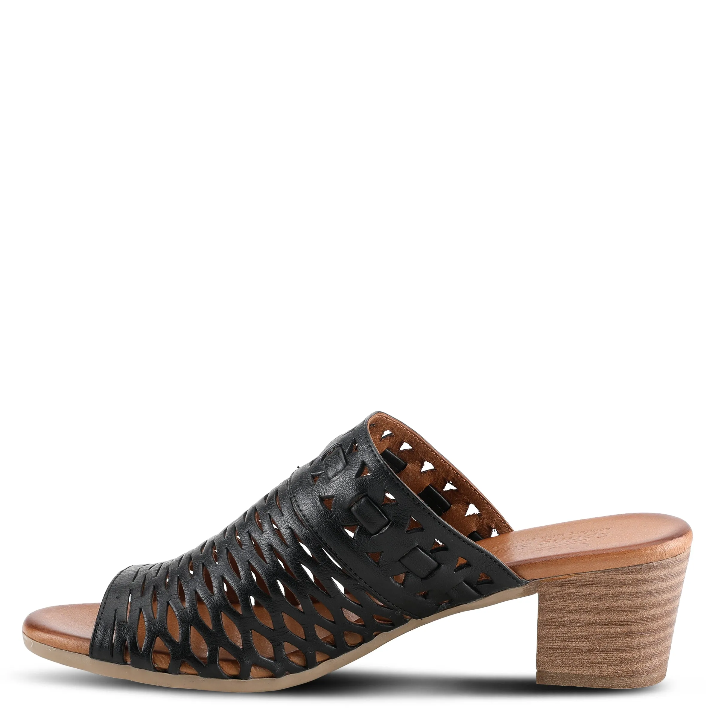 Spring Step Shoes Anika Slide Sandals Women’s Leather 2" Heel