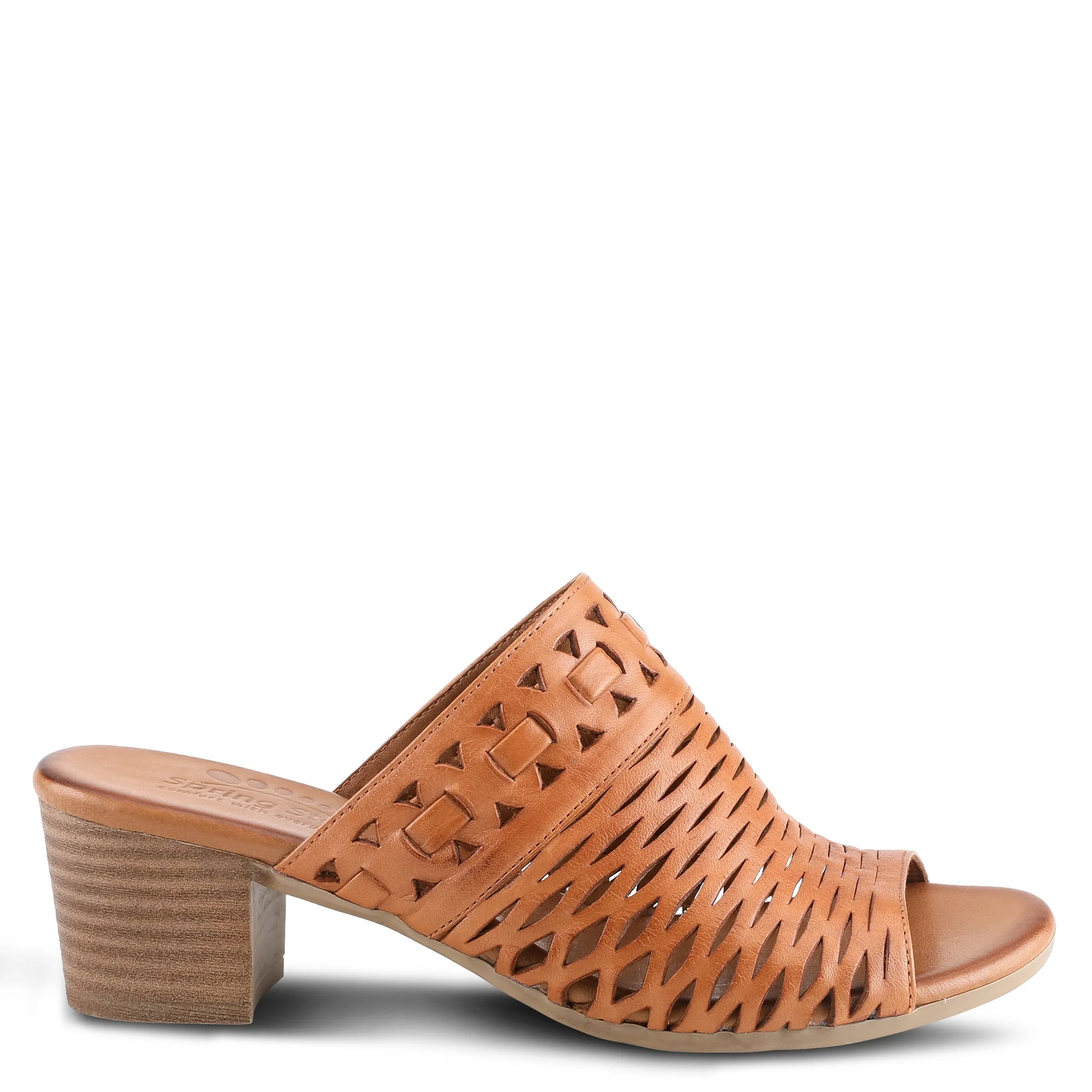 Spring Step Shoes Anika Slide Sandals Women’s Leather 2" Heel