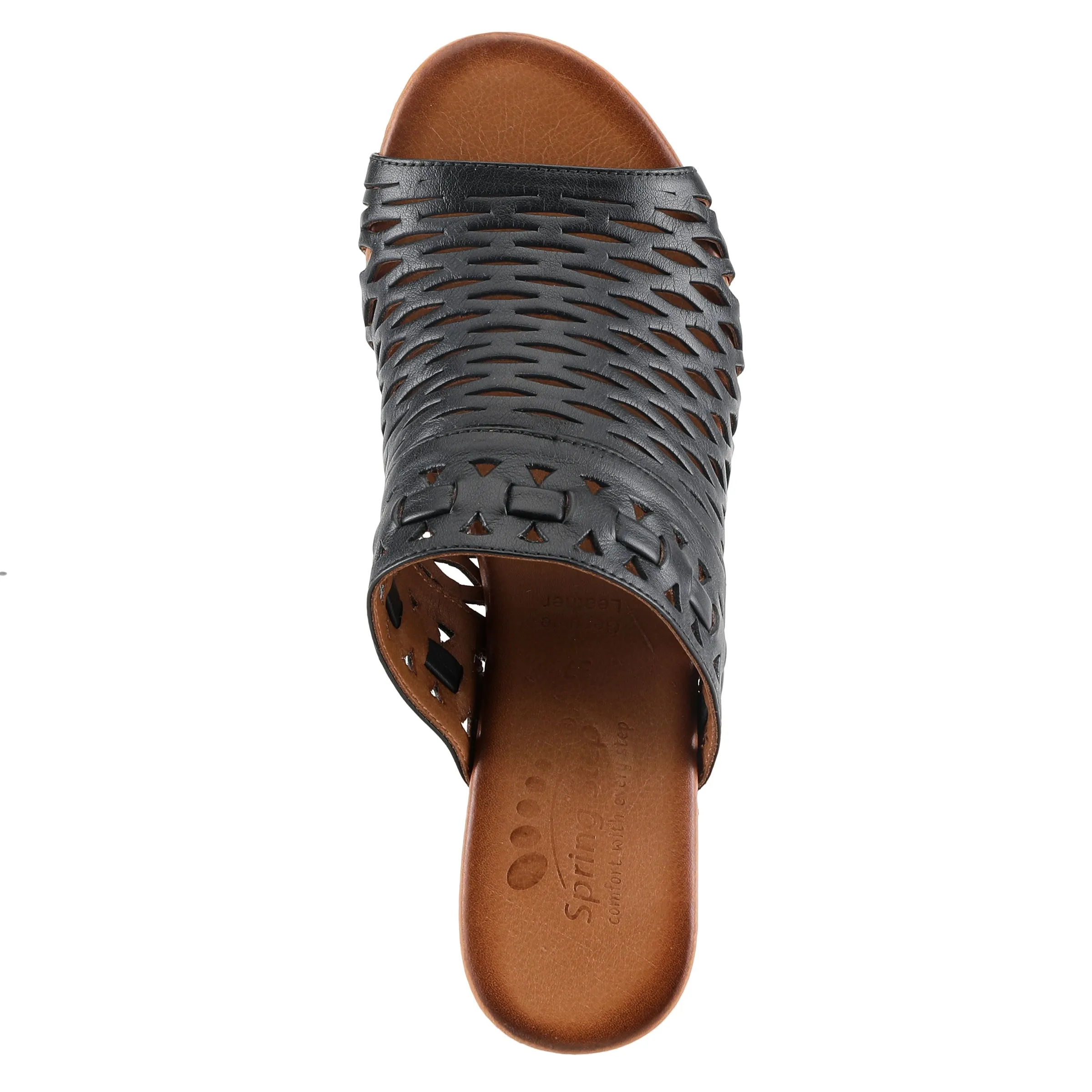 Spring Step Shoes Anika Slide Sandals Women’s Leather 2" Heel