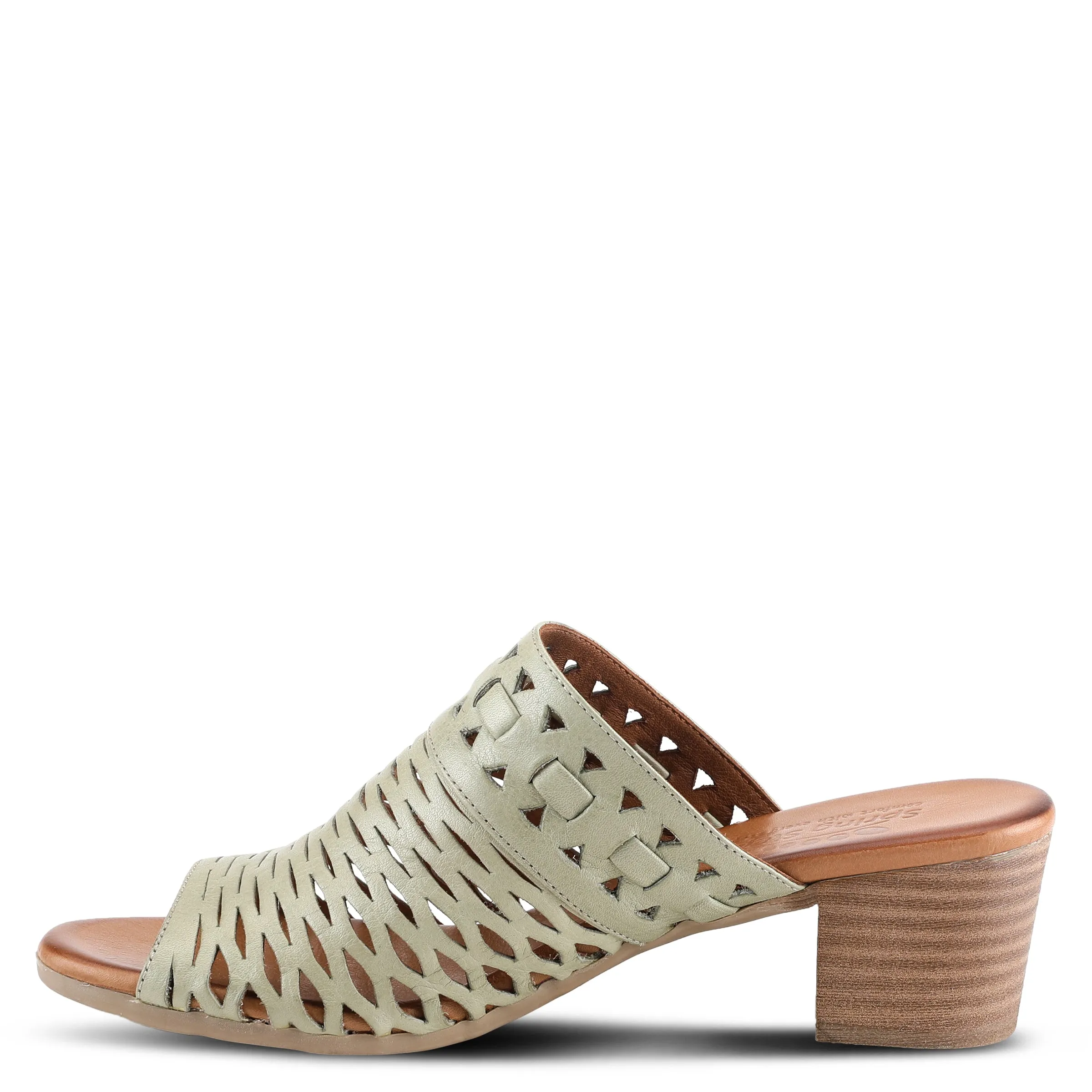 Spring Step Shoes Anika Slide Sandals Women’s Leather 2" Heel