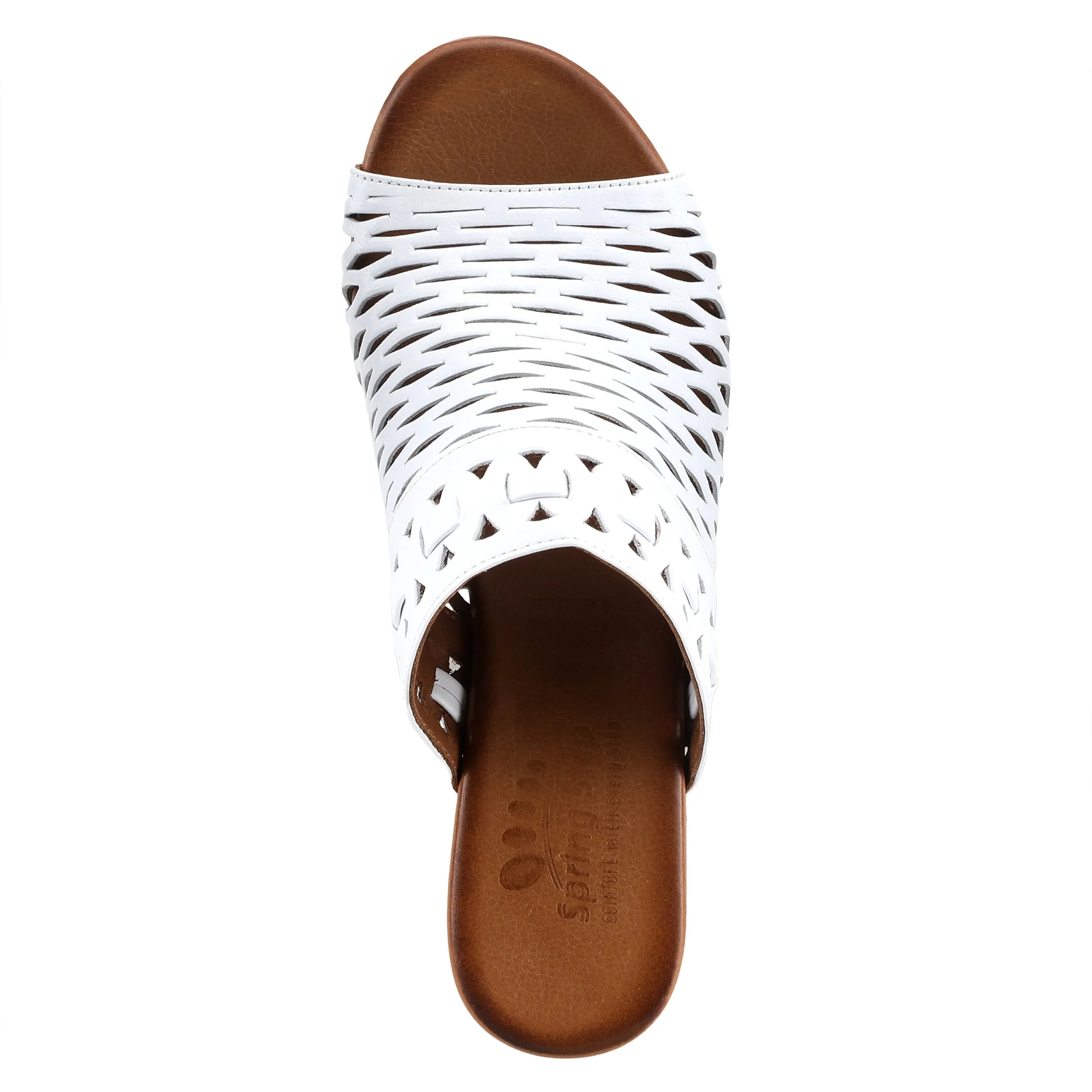 Spring Step Shoes Anika Slide Sandals Women’s Leather 2" Heel