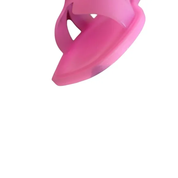 Steven New York Pink Plastic Slides Sz 8