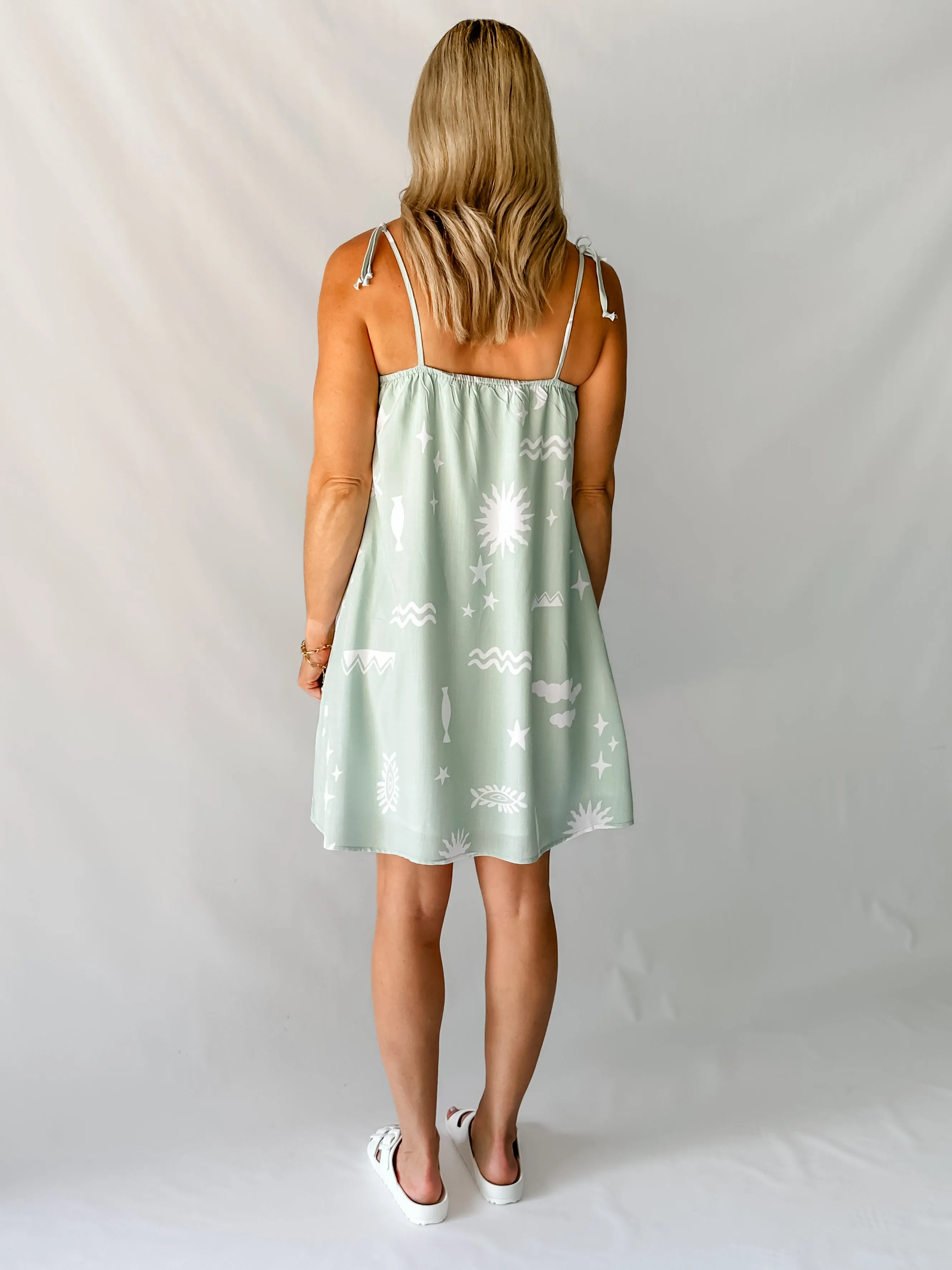 SWEET PEA SHIFT DRESS - SAGE