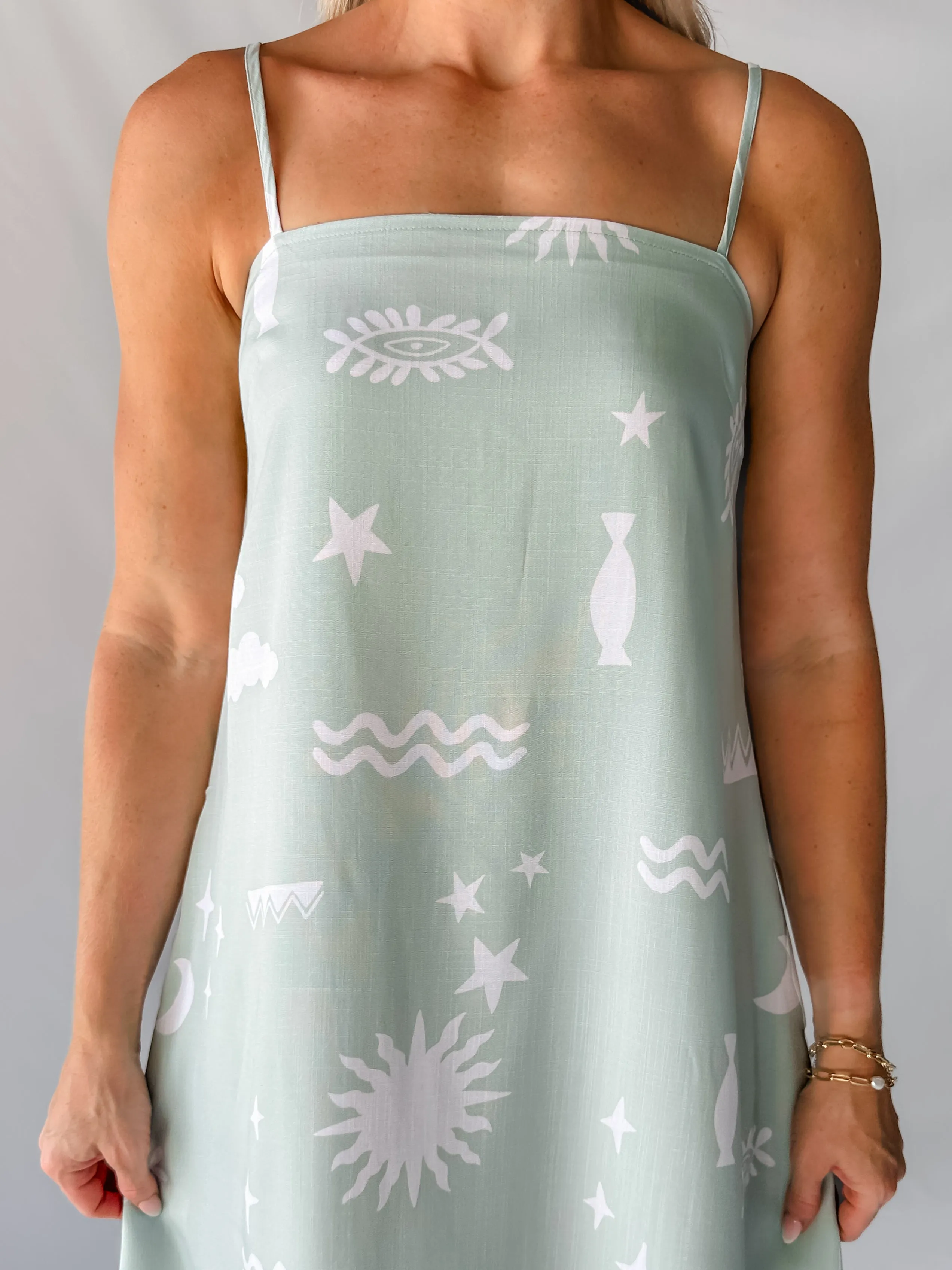 SWEET PEA SHIFT DRESS - SAGE