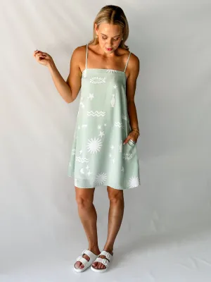 SWEET PEA SHIFT DRESS - SAGE