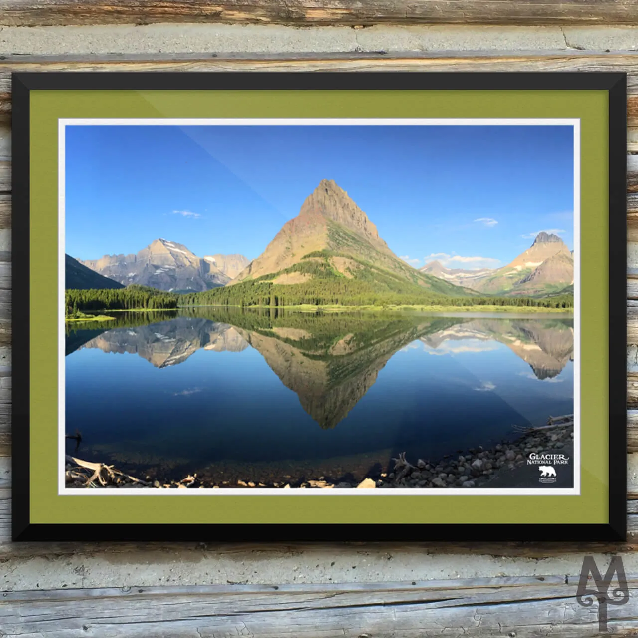 Swiftcurrent Lake, framed poster