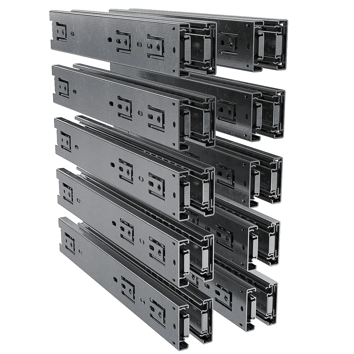 TCH Hardware - 10-Pairs of 18-inch 100  Lbs Steel Full-extension Ball-bearing Drawer Slides Bundle