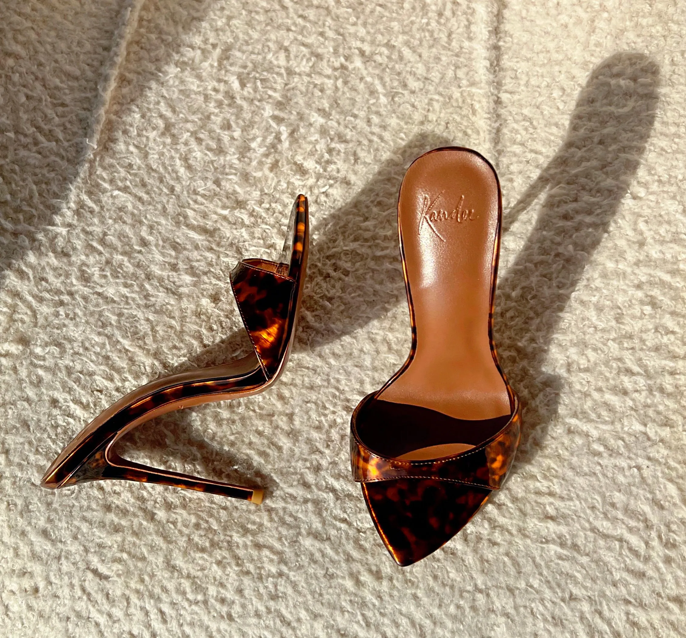 TORTOISE GLOSS MULES