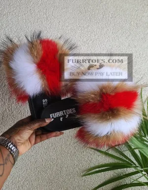 Tripple Red Fluffy
