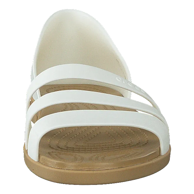 Tulum Open Flat Women Oyster / Tan
