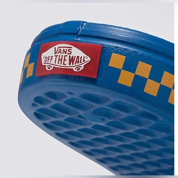 Vans Sesame Street Bert Ernie Slides Blue La Costa Sandal Men’s Checkered Unisex