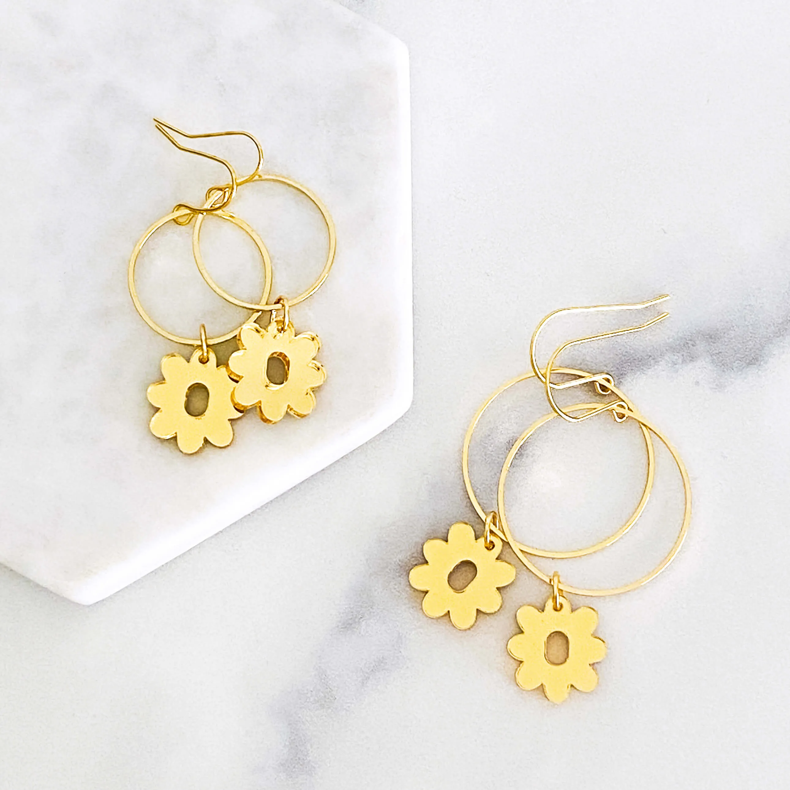 Wildflower Loop Dangle Earrings