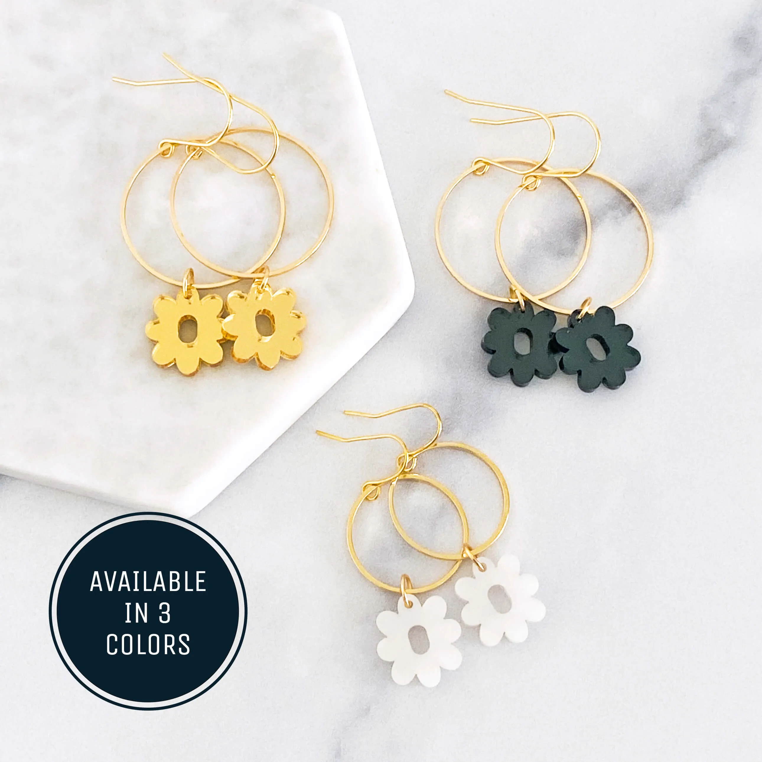 Wildflower Loop Dangle Earrings