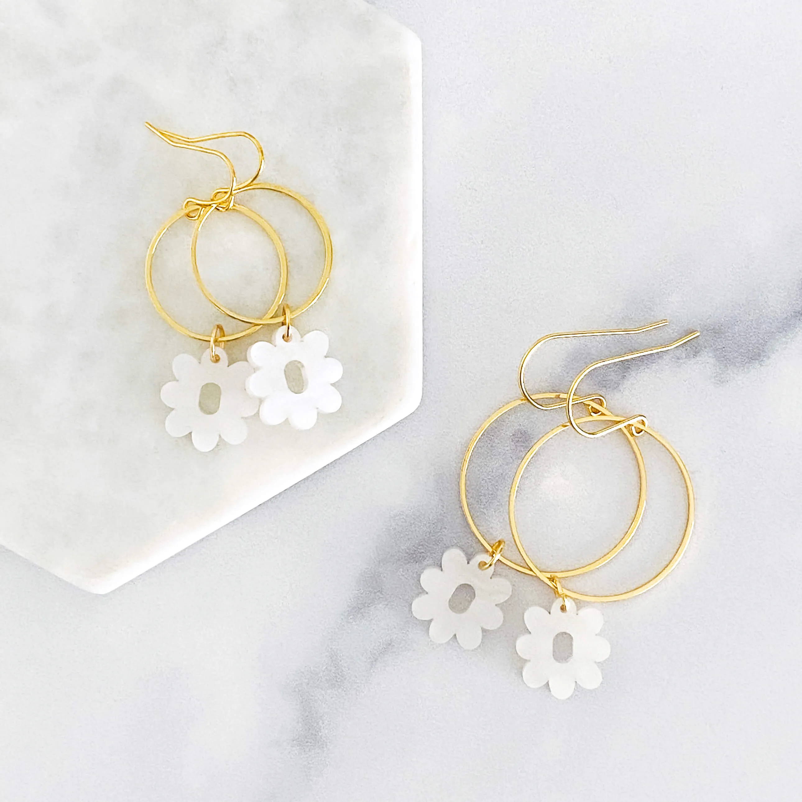 Wildflower Loop Dangle Earrings