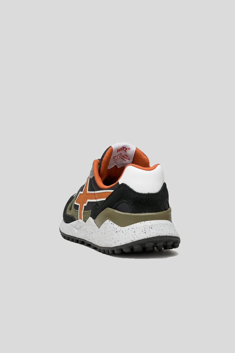 Wolf - M Suede Nylon Salt Pepper Sol - Black Orange