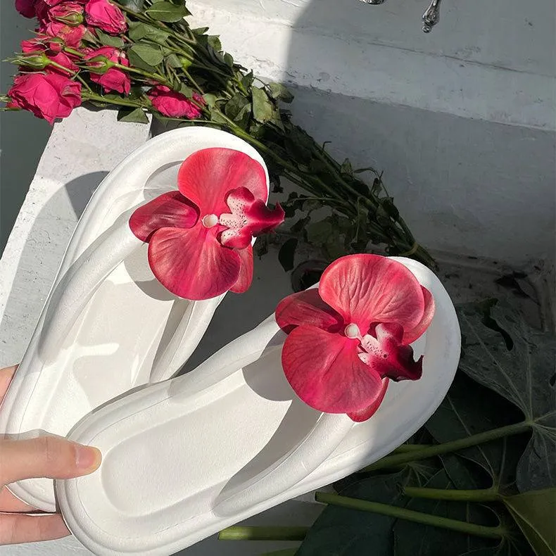 Women's Floral Flip-Flop Sandals