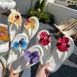 Women's Floral Flip-Flop Sandals
