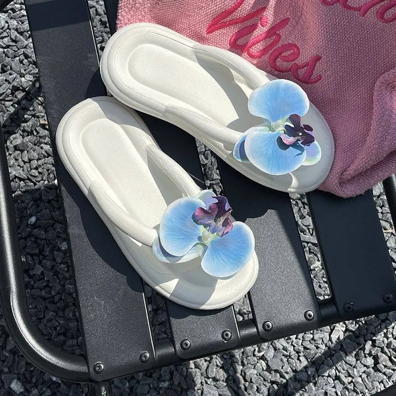 Women's Floral Flip-Flop Sandals