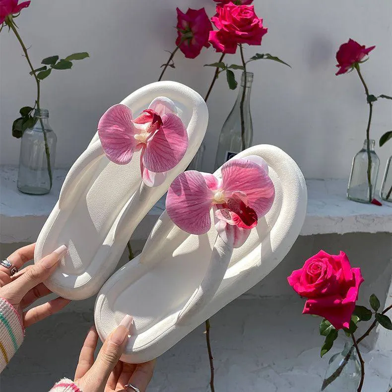 Women's Floral Flip-Flop Sandals