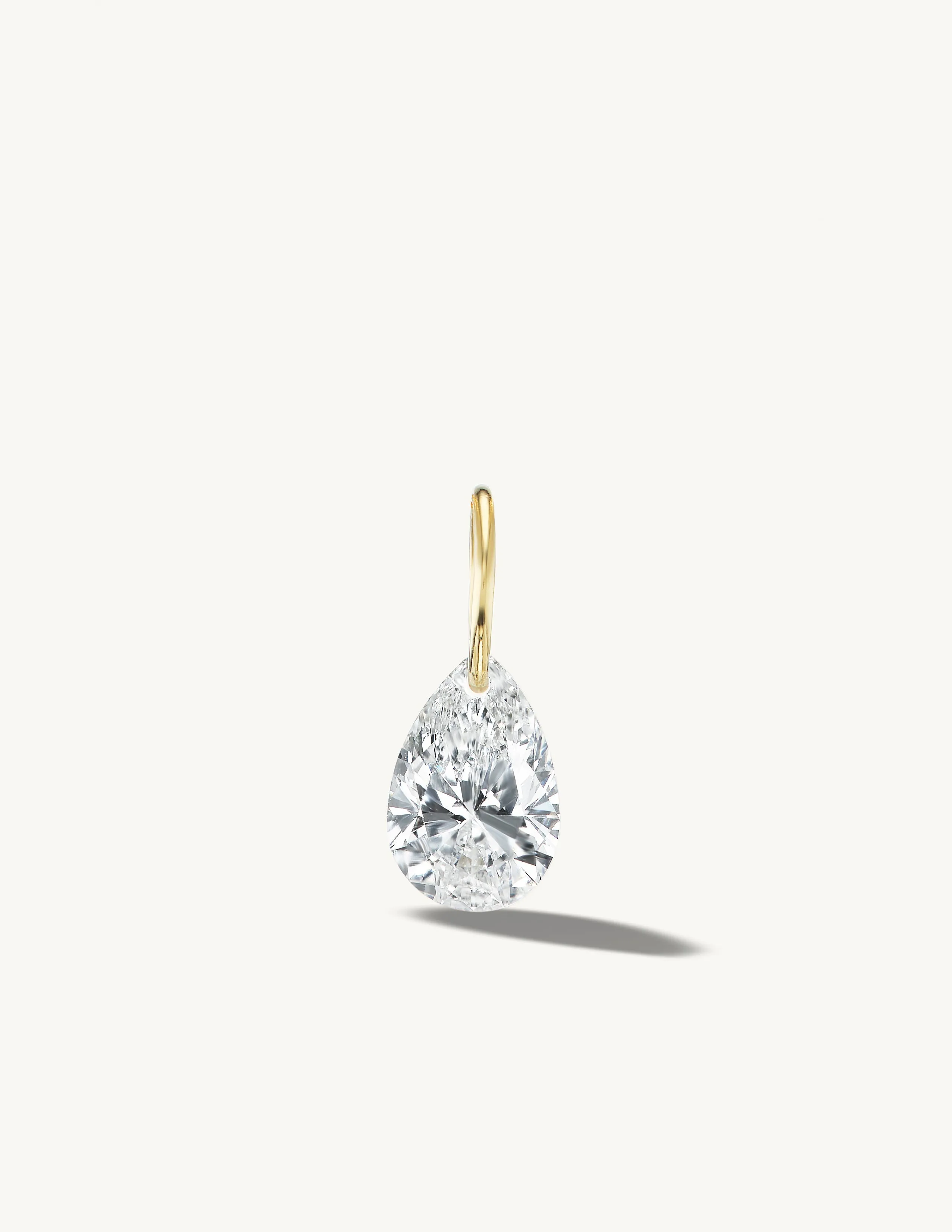 XL Pear Pierced Diamond Charm for Chains
