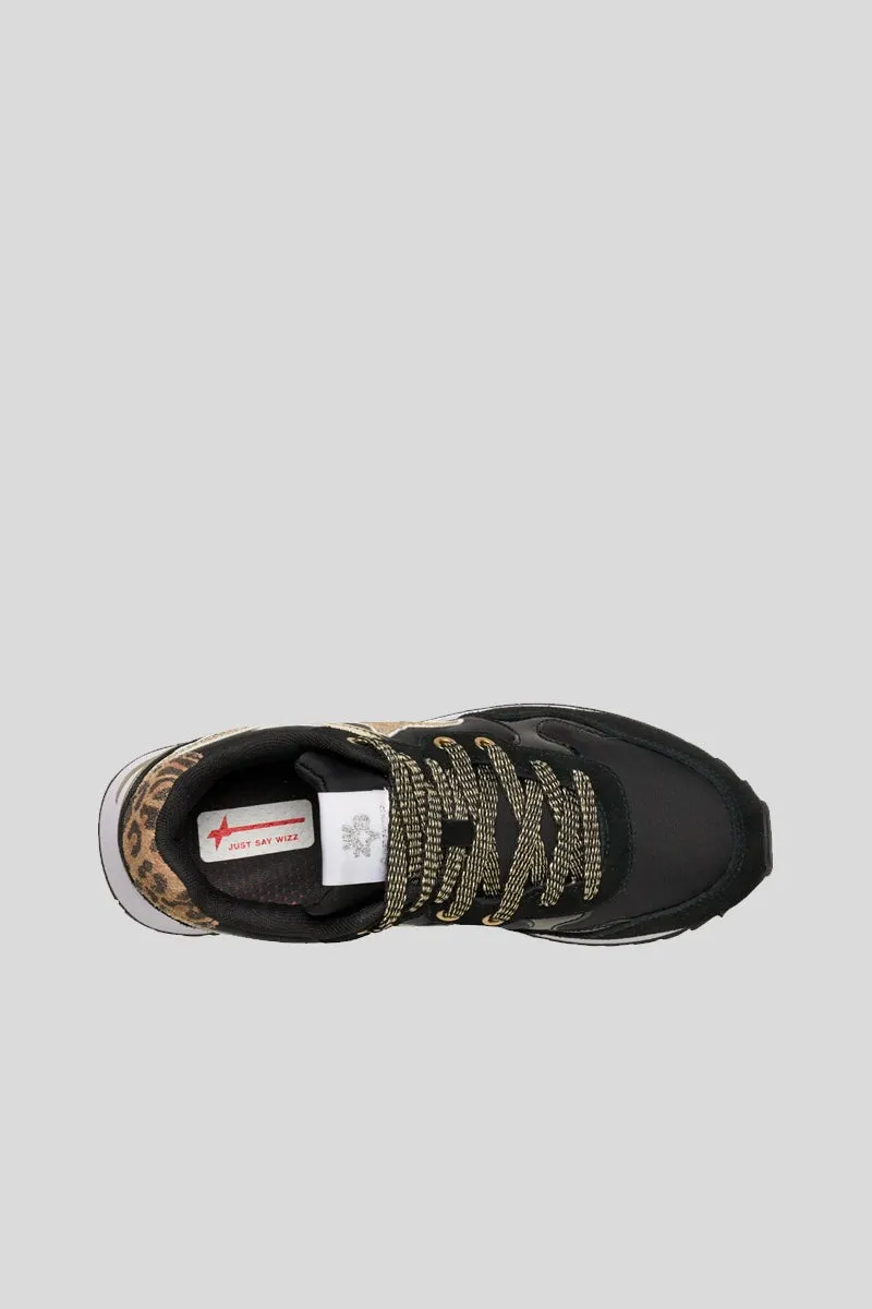 Yak W Suede Nylon Glitter - Black Platinum